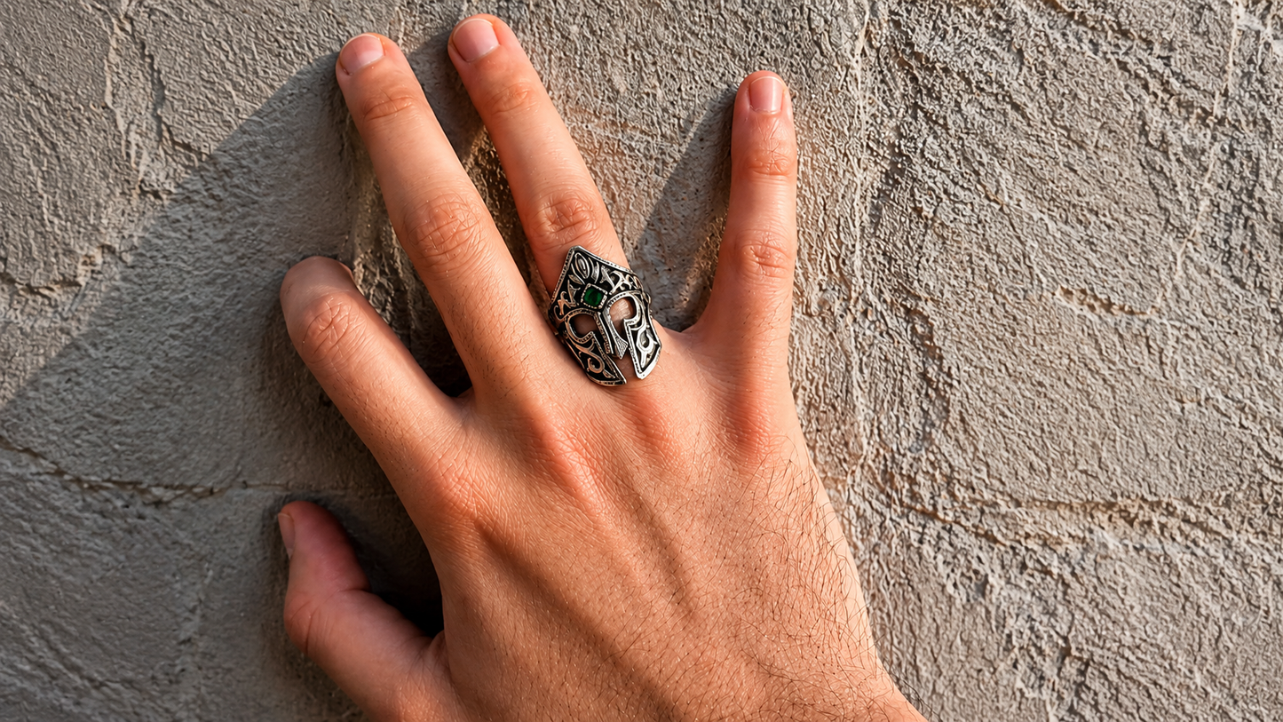 The Spartan Warrior: 925 Sterling Silver Ring