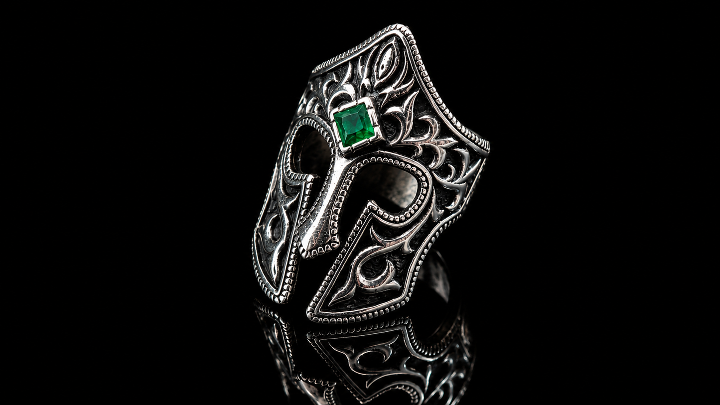 The Spartan Warrior: 925 Sterling Silver Ring
